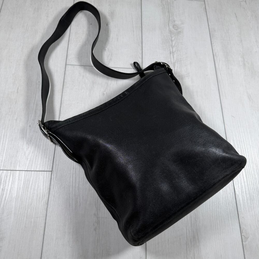 Coach Legacy 9177 Slim Hobo Black Soft Leather Crossbody Bag